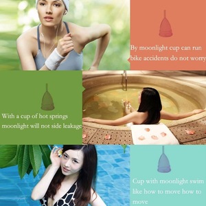  China Reusable Medical Silicone Menstrual Cup For Feminine Hygiene