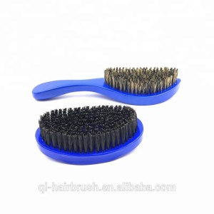 Amazon Hot Selling Factory Price100% Boar Bristle Beard Brush And Wave Brush Boar Bristle 360 Curve Wave Brush Wholesale