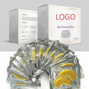 Amazon  supplier Natural Private Label 24k Sheet Gel Beauty Skin Care Gold Collagen Eye Mask