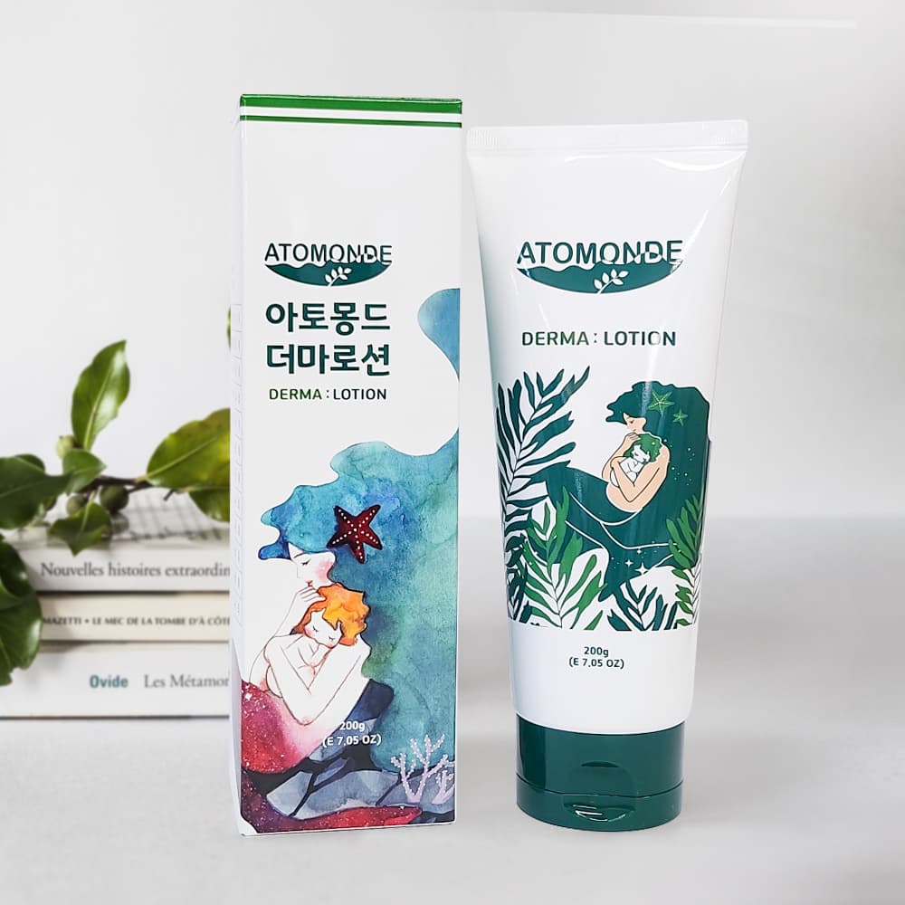 Atomonde Derma Lotion 200g Baby Hypoallergenic Face &amp; Body Moisturizer Family Care Allergy Friendly
