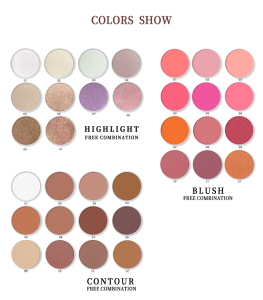 blush palette natural customize palette private label Cosmetic blush 3 colors  palette
