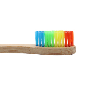 China Manufacturer Eco Organic Custom Color logo Biodegradable Charcoal Bamboo Toothbrush