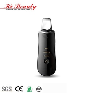 Deep cleansing galvanic exfoliators scrubber skin dermabrasion professional ultrasonic skin scrubber for facial