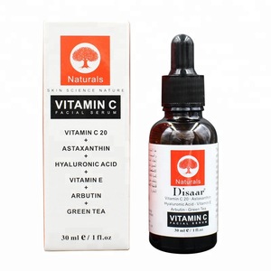 Disaar LOW MOQ Green Tea Moisturizing Whitening Face Vitamin C Facial Serum With Hyaluronic Acid as skin care serum for face