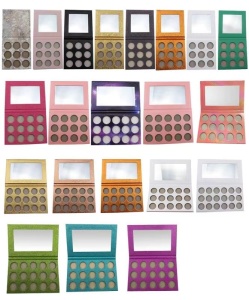 DIY Choose Your Own Color Custom Eyeshadow Palette Low MOQ Cosmetics New Private Label Best Makeup Cardboard Eyeshadow Palette