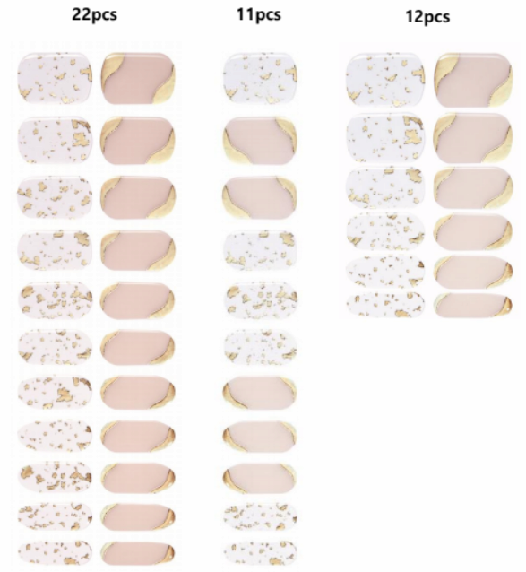Gel nail strips without UV Lamp
