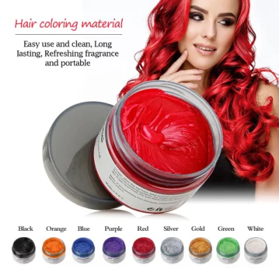 Hair Styling Coloured Pomade Temporary Hair Color Wax