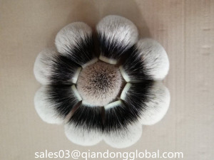 High Mountain White Two Band Badger Hair Knot Manchurian Badger Hair Shaving Brush Knot