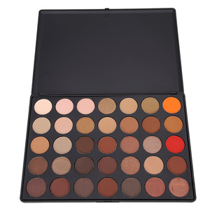 High quality 35 Color makeup eyeshadow palette, private label cosmetic with low MOQ, low price