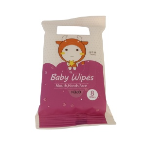 High quality private label organic competitive hand and face baby wet wipes with bag