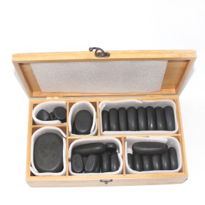 High Quality Wholesale Hot Spa Stone  Massage Stone in handmade box