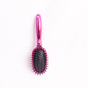 Hot Plastic Hair Brush Combs And UV Electroplating Tangle Hairbrush