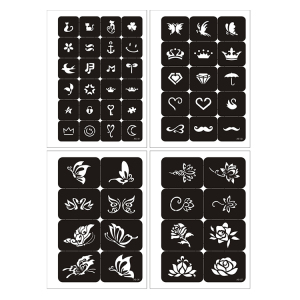 Hot sale new design tattoo stencil booklet A5 size and 10 pages each body art stencil sticker
