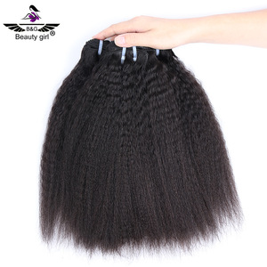 hot sell cuticle aligned virgin straight afro kinky hair extensions raw cambodian brazilian hair