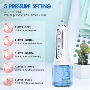 Household Electric Water Flosser Jet Waterproof 300ML Dental Flosser Teeth Whitening Oral Irrigator