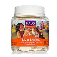 Liv-a-Littles Freeze-Dried Protein Treats, Chicken Breast 2.2 oz by Halo Purely For Pets