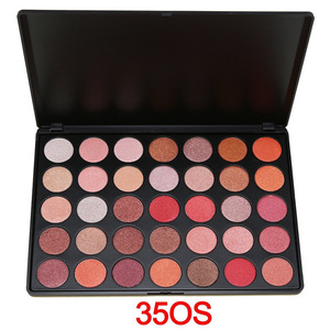 Manufacturer high pigment private label 35 color eyeshadow palette