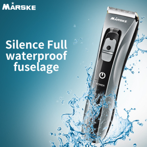 MARSKE USB Electric Waterproof IPX7 Comfortable LED Intelligent Power Display Hair Trimmer