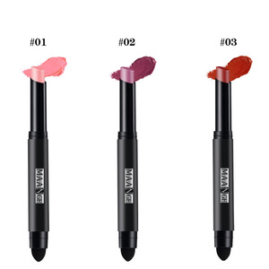 Matte Lipstick Pen Nude Waterproof Lip Stick Makeup Double-end Moisturizer Lipstick Gloss Silky Red Beauty Cosmetic