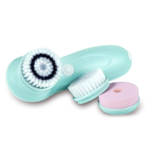 Mini Electric Silicone Face Brush Massager Cepillo Facial Beautiful Silicone Facial Cleansing Brush