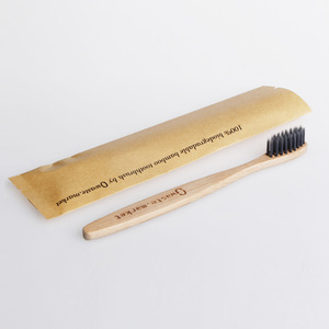 Natural Biodegradable Bamboo Toothbrush Disposable Hotel Toothbrush