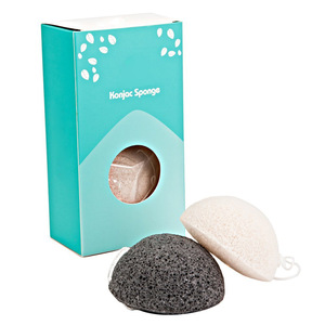 Natural Black Bamboo Charcoal Konjac Sponge for Face and Body Wash