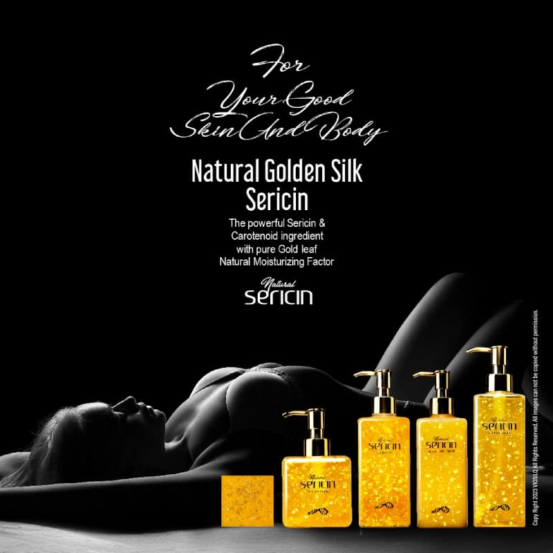 Natural Golden Raw Silk Sericin Body Emulsion