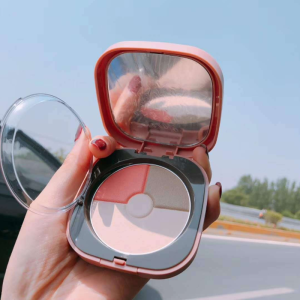 Nordic Setting Powder 3 In 1 Mineral Blush Makeup Palette Face Cheek Blusher Shading Powder Contour Natural Pink Cosmetic