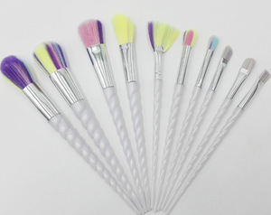 Professinal cosmetics custom logo unicorn makeup brushes private label wholesale custom logo private label make up brush kit