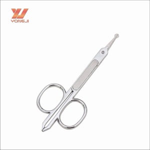 Small Stainless Steel Nose makeup scissors with Round Tip