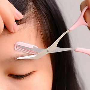 Stainless Steel Small Scissors Cut Makeup Tool Korea Manicure Nose Eyebrow