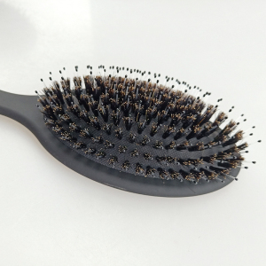 Styling Stool  Black Customized Plastic Boar Bristle Hair Brush Paddle Comb Wholesale Hair Brush