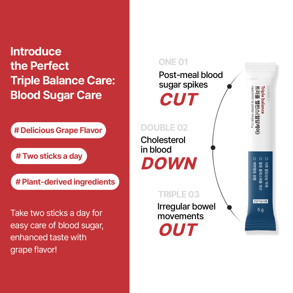 Triple Balance (Blood Sugar Care) - Cholesterol, Digestive Health Supplements