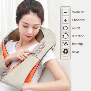 U Shape Electrical Back Shoulder Body Neck Massager Infrared Heated Kneading Car/Home Massagerr Multifunctional Shawl