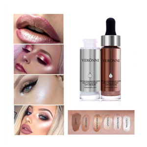 VERONNI Brand Liquid Highlighter Brighten Face Makeup Shimmer Glitter Illuminator Glow Kit Highlight Bronzer Contour Cosmetics