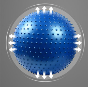 very popular double ball  massage ball  vibrate massage ball