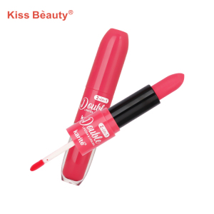 Wholesale Easy To Color Waterproof Long Lasting 2 In 1 Matte Lipgloss Lipstick
