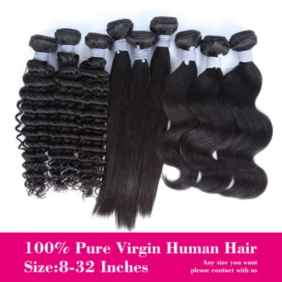 Wholesale Human Hair Top Quality Virgin Remy Hair Bundles 100% Natural Brazilian Peruvian Weave