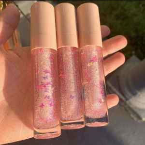 Wholesale  natural lip gloss with unique lip gloss container with flowers