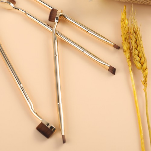 Dual-Ended Makeup Brush for  Cream Foundation Concealer & Eyebrow – Multi-Function Cosmetic Tool