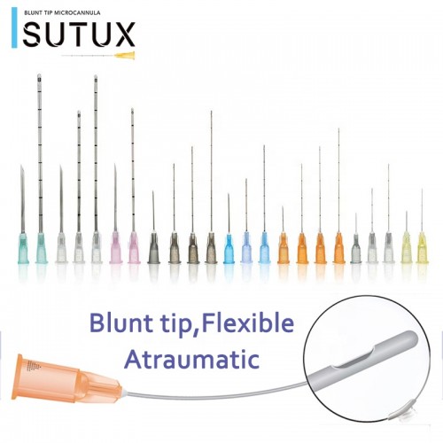 Sutux different Sizes Cannula Needle Dermal Micro Filler Cannula Korean