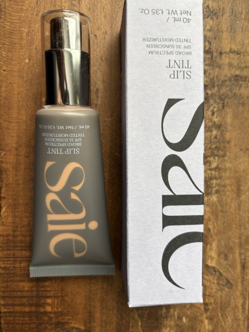 Saie  Slip Tint Lightweight Tinted Moisturizer with Mineral Zinc SPF 35 and Hyaluronic Acid