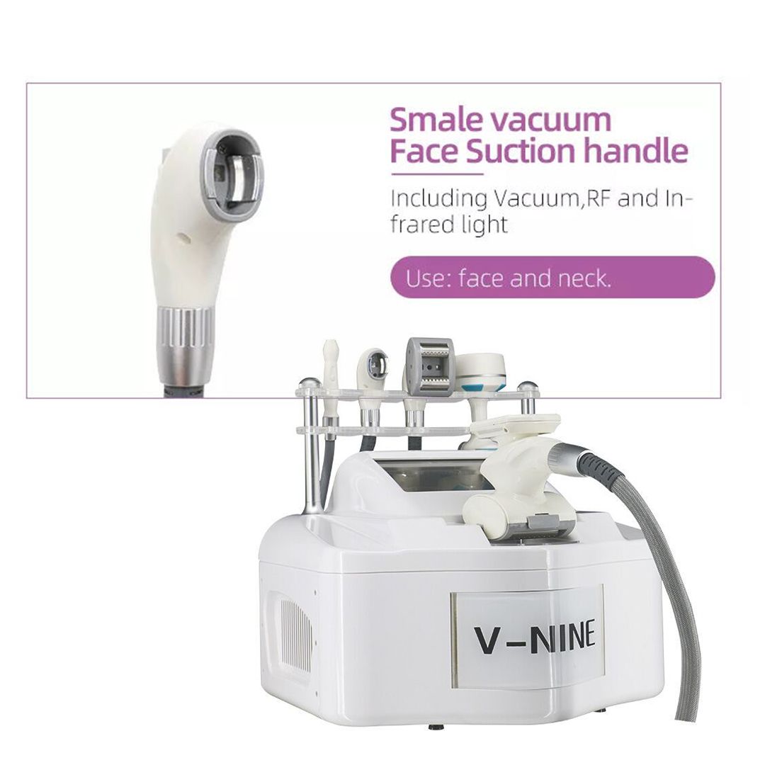 Vacuum Ultrasonic Cavitation Butt Lift Machine RF Roller Handle Face and Body Slimming Beauty Equipment V9