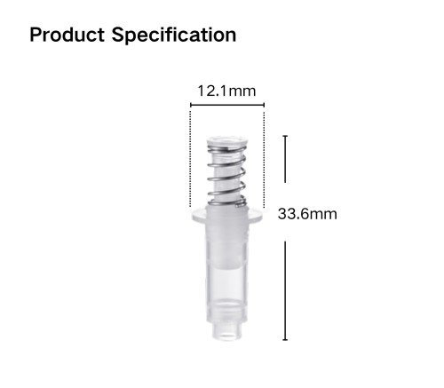 0.075cc Vacuum Pump Core(Side Φ12.1) | Precision Cosmetic Pump Parts Manufacturer