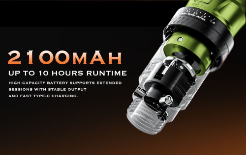 BRONC NINJA 2100 MAh Battery Stroke 2.5-4.3MM Adjustable Swiss Motor 11000rpm Wireless Tattoo Pen Machine