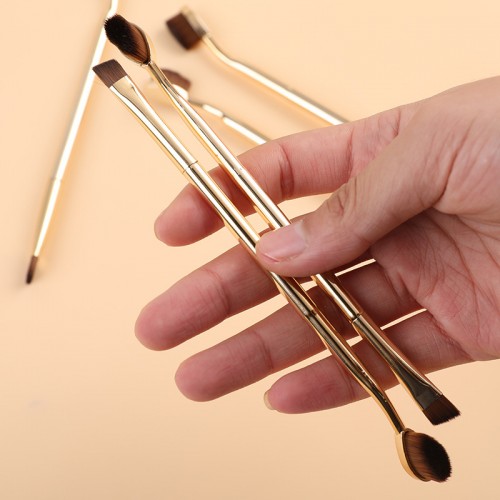 Dual-Ended Makeup Brush for  Cream Foundation Concealer & Eyebrow – Multi-Function Cosmetic Tool