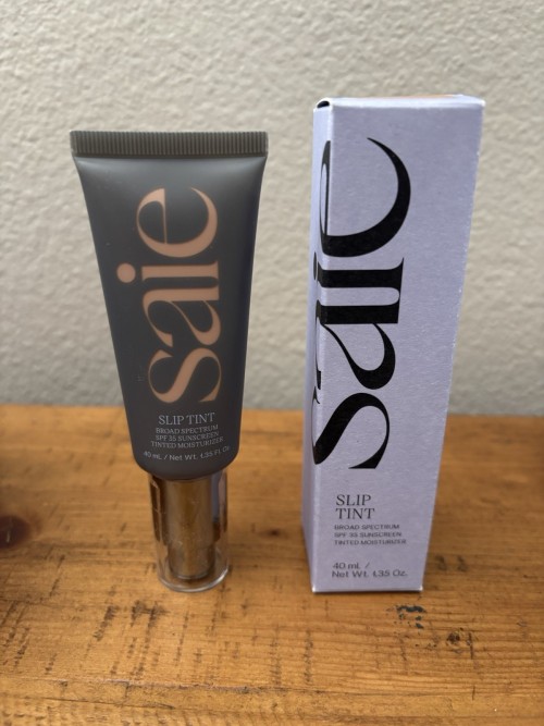 Saie  Slip Tint Lightweight Tinted Moisturizer with Mineral Zinc SPF 35 and Hyaluronic Acid