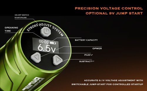 BRONC NINJA 2100 MAh Battery Stroke 2.5-4.3MM Adjustable Swiss Motor 11000rpm Wireless Tattoo Pen Machine