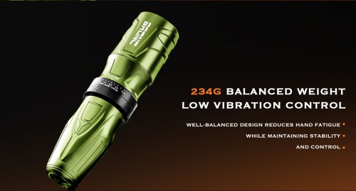 BRONC NINJA 2100 MAh Battery Stroke 2.5-4.3MM Adjustable Swiss Motor 11000rpm Wireless Tattoo Pen Machine