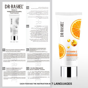 2018 New Product DR RASHEL Natural Organic Facial Cleanser Anti Aging Whitening Deep Cleansing Vitamin C Face Wash